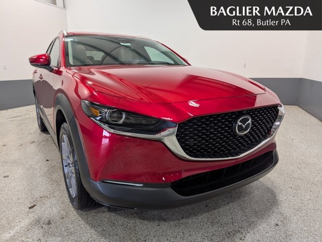 2026 Mazda Mazda CX-30 2.5 S Premium AWD in Soul Red Crystal Metallic — front three-quarter view