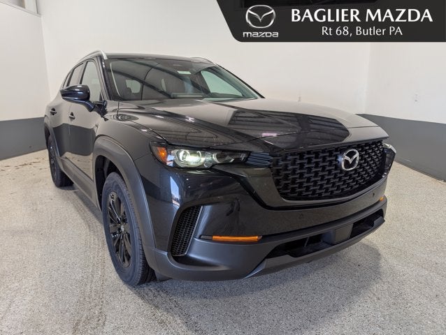 2026 Mazda Mazda CX-50 2.5 S Preferred AWD in Jet Black Mica — front three-quarter view
