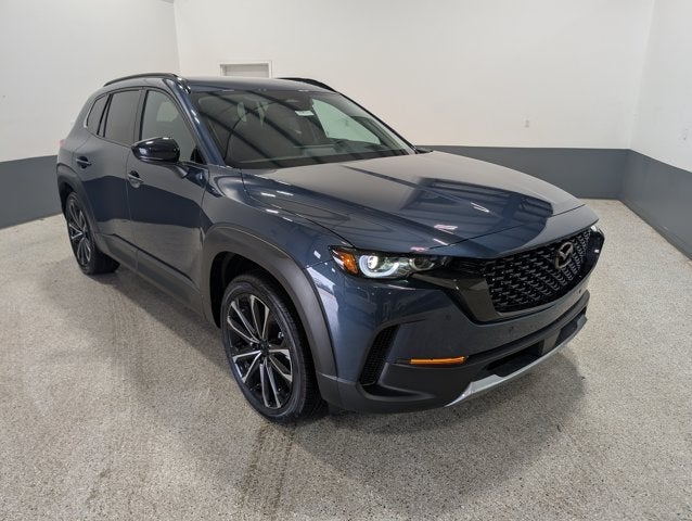 2026 Mazda Mazda CX-50 2.5 Turbo Premium Plus AWD in Ingot Blue Metallic — front three-quarter view