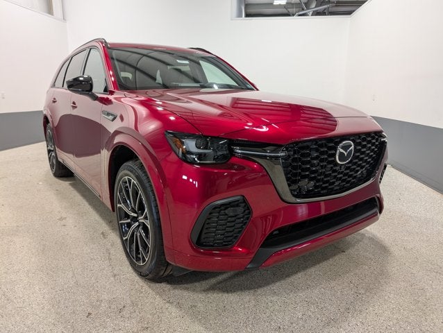 2026 Mazda Mazda CX-70 3.3 Turbo S Premium AWD in Soul Red Crystal Metallic — front three-quarter view