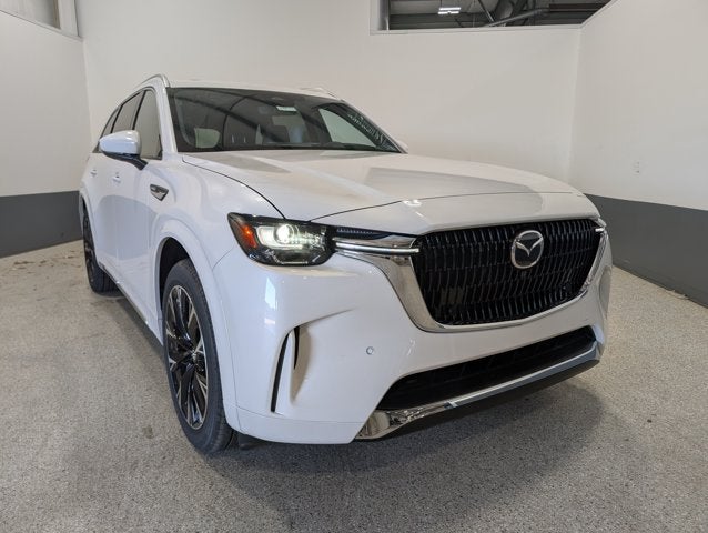 2026 Mazda Mazda CX-90 3.3 Turbo S Premium Plus AWD in Rhodium White Premium — front three-quarter view