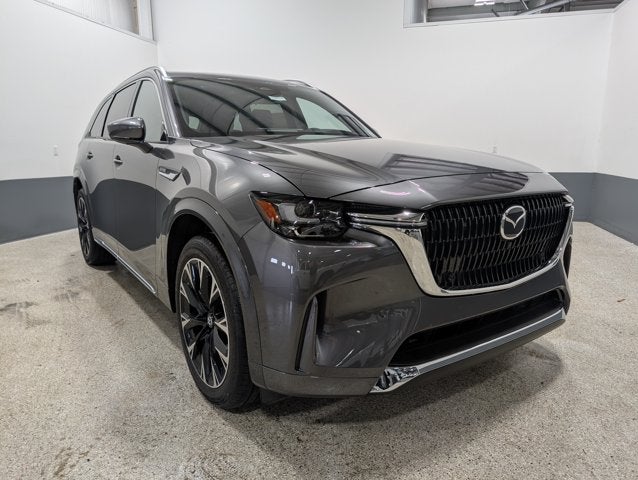 2026 Mazda Mazda CX-90 3.3 Turbo S Premium Plus AWD in Machine Gray Metallic — front three-quarter view