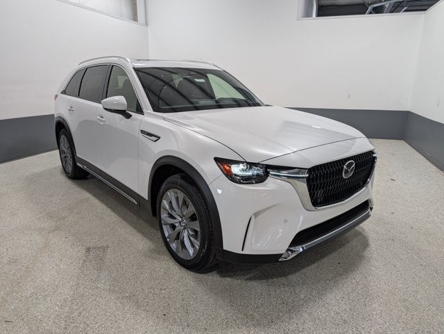 2026 Mazda Mazda CX-90 3.3 Turbo Premium Plus AWD in Rhodium White Premium — front three-quarter view