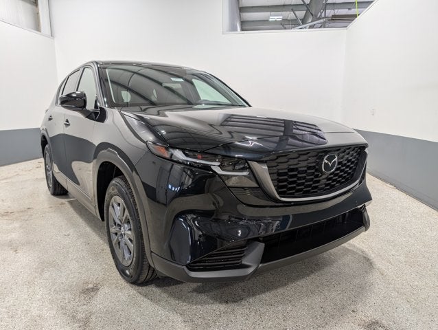 2026 Mazda Mazda CX-5 2.5 S Select AWD in Jet Black Mica — front three-quarter view